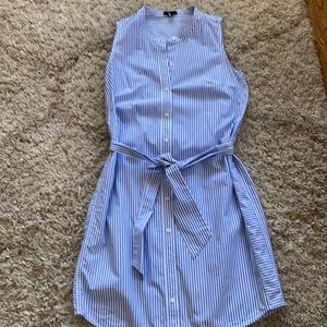 J Crew Sleeveless Shirt Dress